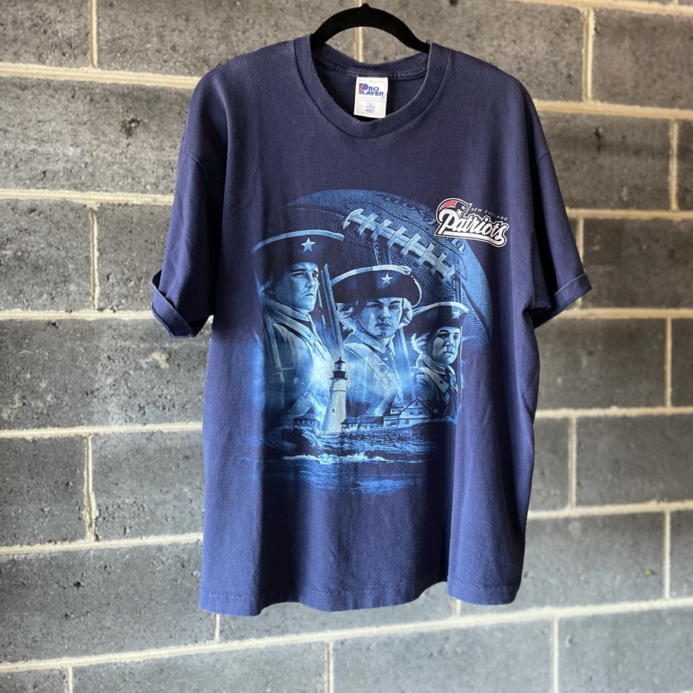 Vintage - Pro Player - XLarge - Navy Blue - Patriots Founding Fathers T-Shirt